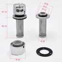 Hydraulic Breather Cap with 40 Micron Strainer - 3 Hole Flange Mount,35CFM,Stainless steel Filtration Vent for Oil Tanks | Compatible with Excavator,Tractor,Automotive,Hydraulic Reservoir(Replacement)