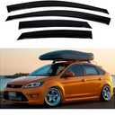 Window Visors Compatible with 2008-2011 Ford Focus Sedan, Rain Guards Sun Shields Window Deflector, Tape-On Style, 4 PCS