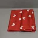 Giwawa Valentines Day Pillow Covers Set of 2 Red White Love Hearts Throw Pillowcases Romantic Double Sided Decorative Cushion Covers 18x18inch for Sofa Couch Bedding Wedding