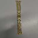 JR.DM Gold Watch Bands for Women Compatible with Apple Watch 38mm 40mm 41mm 42mm (S10/11) Adjustable Metal Band Cowboy Steel Chain Bracelet for iWatch Series1/2/3/4/5/6/7/8/9/10/11 SE 3/2/1 (No Case)