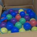 200 Count Plastic Balls for Ball Pit, Phthalate and BPA Free, Crush Proof Play Balls for Ball Pit, Pit Balls in Assorted Colors in Reusable and Durable Mesh Storage Bag with Zipper