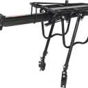 Amarine Made Bike Rear Rack 110 Lbs Capacity Aluminum Alloy or Iron Bicycle Rear Rack Adjustable Pannier Bike Luggage Cargo Rack Quick Release Bicycle Carrier Racks (Al Half Quick Release)