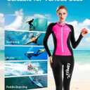 COPOZZ Mens Wetsuit Front Zip Wet Suit for Snorkeling, Surfing, Scuba Gear, Paddleboarding, Water Sports, X-Small