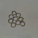 O Ring Spring, 10 PCS Opening Snap Trigger Clip Buckle Charm Purse Making (Brushed Brass,1")