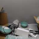 Outdoor Ceiling Fan Light for Gazebo with Battery, 52" Solar Ceiling Fan with Adjustable Thermostat & 2pcs 30W Bifacial Panels for Patios, Porch, Barn, Shed