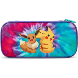 PowerA Slim Case for Nintendo Switch - OLED Model, Nintendo Switch, Nintendo Switch Lite - Tie-Dye Pikachu & Eevee, Protective Case, Gaming Case, Console Case, Accessories, Storage, Officially licensed