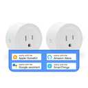 Smart Plug Mini HomeKit, Smart WiFi Outlet Support Apple HomeKit, Alexa and Google Assistant Voice Control Socket with Timer Schedule and Group Control Apple MFi Certified No Hub Required Pack of 2 