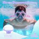 Freela 2 Pack Kids Swim Goggles Mask for Boys Girls 3-14, Tempered Glass Lens 180 HD View with Nose Cover for Pool Beach