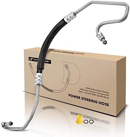 A-Premium Power Steering Pressure Line Hose Assembly Compatible with Chevrolet, GMC Models - Silverado, Tahoe, Yukon, C1500/C2500/K1500 Suburban, 1996, 5.0L 5.7L 6.5L 7.4L, Without Hydroboost