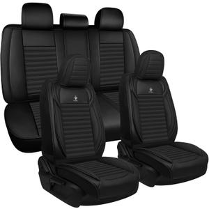 Seat Covers Full Set for Nissan Frontier 2005-2026,Black
