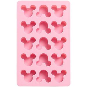 Honeycomb Ice Cube Tray 15 Cubes Silicone Strawberry Mickey Shape Ice Cube Maker Mold With Lids For Party Whiskey Drink,pink Mickey mouse
