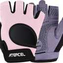 ATERCEL Weight Lifting Gloves Full Palm Protection, Workout Gloves for Gym, Cycling, Exercise, Breathable, Super Lightweight for Mens and Women (Pink)