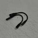 AGVEE 2 Pack 4 inch USB-C Female to Lightning Male Adapter, 30W Fast Charging Charger Converter for iPhone 14 13 12 11 Airpods iOS Device Carplay, Not for Audio, Black