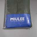 MIULEE Olive Green Linen Curtains 84 Inches Long 2 Panels for Bedroom Living Room, Back Tab & Pleat Tape with Hooks Soft Thick Linen Textured Window Drapes Semi Sheer Light Filtering Farmhouse Decor (Loden)