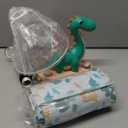 Hamucd Small Green Dinosaur Table Lamp for Bedroom Nightstand Decor,Animal Nursery Single Bedside Lamp for Kid Study Room,Cute Desk Lamp for Boy Girl Toddler Play Room,1 LED Bulb Included