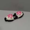 Famikako Upgraded Dog Ear Muffs for Noise Protection - 22dB NRR Noise Cancelling Headphones with Dog Paw Design, Calming Earmuffs for Thunder, Fireworks & Hunting (S, White-Pink)