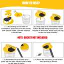 Bucket Lid Mouse Rat Trap, Mouse Catching Tool, Trap Door Style, Multi Catch, Auto Reset, Indoor Outdoor, 5 Gallon Bucket Compatible (Butter)
