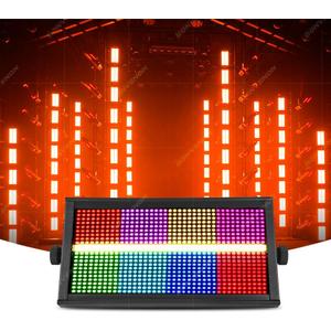 600W RGBW LED Stage Strobe Light - 960 LEDs with 16-Zone Chasing,Pixel Mapping & Zonal Control Effects Stage Lighting, Uplights DMX Dj Lights for Club Bar Party Wedding Stage Events (Strobe)