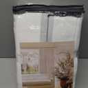 Linen Blackout Curtains 108 Inch Long 2 Panels Pinch Pleated with Hooks Rings Curtains Noise Reducing Heavy Drapes Ceiling Floor Back Tab Boho Flax Linen Drapes for Living Room Office Bedroom 9 Ft (Beige White)