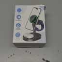 2026 3 in 1 Wireless Charging Station for Apple MagSafe Charger, 15W Fast Magnetic Mag-Safe Charger Stand for iPhone 17 16 15 14 13 12 17e Apple Watch AirPods Series, Gifts for Men (Black)