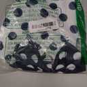 Cute Polka Dots Cat Small Dog Dress with Bow Tie Summer Clothes with D-Ring on The Back for Puppy Cat(Navy with White Dots, Large) (Large (Chest Girth 42cm/16.5in))