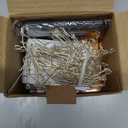 Fairy Lights Battery Operated, 10Feet 120LEDs Firecracker String Lights Waterproof Silver Wire Starry Firefly Light for DIY Wreath Home Weeding Indoor Outdoor Christmas Decorations, Pure White