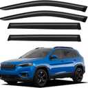 Window Visors Rain Guards for 2014-2023 Jeep Cherokee, Out-Channel Window Vent Wind Deflectors Visors Shades for 14-23 Cherokee KL