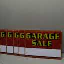 Garage Sale Signs with Stakes, Double Sided 5 Pack 17 x 13 Inch Yard Sale Signs, Waterproof Corrugated Plastic Sale Signs Kit with 10 Metal Stakes, Arrow Stickers and Marker for Outdoor Garage Sale, 5 Pcs