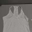 Jar of Love Workout Tank Tops for Women V Neck Racerback Cotton Ribbed Sapghetti Tank Fitted Basic Cami Tops (White, L)