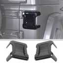 JWWY Tail Light Lamp Taillight TailLamp Rear Light Garnish Cover Trim Fit for 2018-2025+ Jeep Wrangler JL/JLU Exterior Accessories Blackened(Smoked Black)