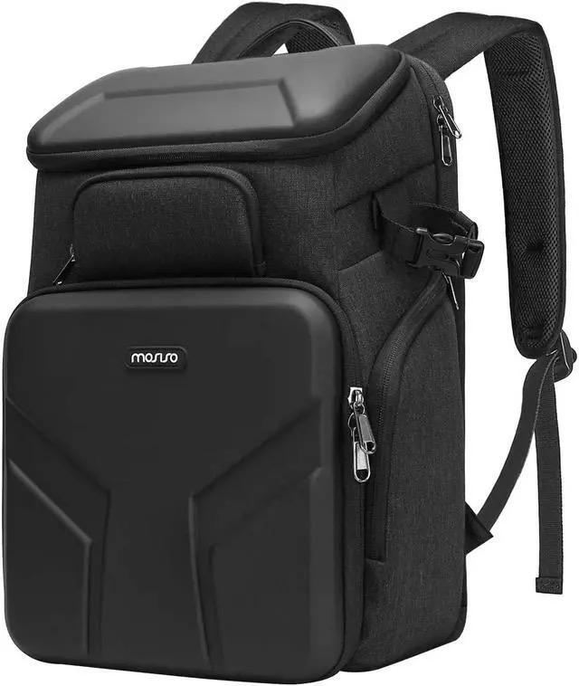 MOSISO Camera Backpack,DSLR/SLR/Mirrorless Photography Waterproof 17.3 inch Camera Bag with Front Hard Shell&Laptop Compartment&Tripod Holder&Rain Cover Compatible with Canon/Nikon/Sony, Space Gray