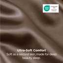 Bedsure Satin Pillowcase 2 Pack Similar to Silk Pillow Cases Standard Size, Pillow Case for Sleeping Women with Envelope Closure, Gifts for Women Men, Brown, 20x26 Inches, 2pcs