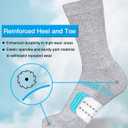 Womens Cushioned Athletic Running Crew Socks Breathable Wicking Comfort Hiking Socks 5 Pairs (Gray)