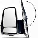 SIEMID Passenger Side Mirror Compatible with Mercedes Sprinter 2006-2018 Dodge Freightliner W906, Heated Power Dual Lens Side View Mirror with Turn Signal, 6 Pin, Replaces 9068106116 2E1857502R