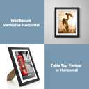 8x10 Black Picture Frames with Mat for Wall or Table Top Decoration, Set of 6