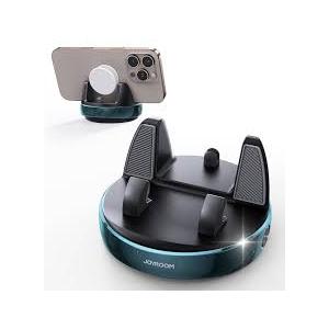 JOYROOM Car Phone Holder, [360° Rotatable & Vertical 30° Adjustable] Cell Phone Car Mount, [Adjustable Spring Design] Dashboard Navigation Cell Phone Holder with Non-Slip Silicone, for Smartphones