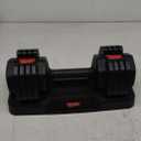 Fit Sir Adjustable Dumbbell Set 55lbs (Single), 15~55lb Hand Weight Change with Anti-Slip Handle for Men Women Home Gym Body Workout Exercise Fitness Strength Training (Black)