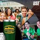 Football Fan 20 Oz Insulated Travel Coffee Cup Mug Tumbler with Lid Themed Merch Shop Men Women Sport Stuff Gear Apparel Packers Team Desk Decor Accessories Husband Boyfriend Dad Unique Birthday Gifts