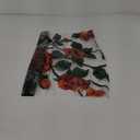 Retro Flower Window Privacy Film,Stained Glass Decals Chinese Red Rose Privacy Rainbow Decals Living Room Sun Blocking Decor Removable Static Cling Stickers,16.93x39.37inch