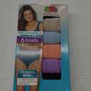 Fruit of the Loom Women's Breathable Underwear, Moisture Wicking Keeps You Cool & Comfortable (9, Cooling Stripes - Brief - 6 Pack - Colors May Vary)