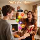 Fall Decor Thanksgiving Decorations Birthday Gifts for Women, Winzwon Solar Lights Outdoor Wind Chimes for Outside Garden Yard Patio Porch Decor Hanging Maple Leafed Halloween Autumn Decorations