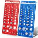 68 Nut and Bolt Thread Checker Standard and Metric, Screw Size and Thread Gauge with 26 SAE & 26 Metric & 16 Drill Bit Gauge, Bolt and Nut Identifier Gauge Bolt Size Finder for Quickly Identify