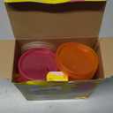 Youngever 7 Sets Plastic Kids Cups with Lids and Straws, 7 Reusable Toddler Cups with Straws in 7 Pink Colors (7 Count (Pack of 1))