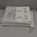 LINZINAR Shoe Rack Long 3 Tier Shoe Storage Organizer Metal Wide Shoe Shelf for Closet Entryway Bedroom 24 Paris Large Capacity, Black (White, 3-Tier)