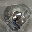 10Inch Silver Mirror Disco Ball  The Ultimate Party Decoration for Wedding  Transform Your Event with Dazzling Light Reflections  Ideal for Dance Parties and Special Occasions  Silver