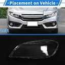 Headlight Lens Cover Headlight Headlamp Lense Clear Lens Cover for Volvo XC60 2009-2013 Clear PC 1 Pair Front Left Right Car