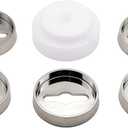 W10814133 Stove Surface Burner Knob Bezel Set for Whirlpool KitchenAid Replace W10796642 W10437082 W10785119 W10797429