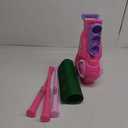 Liberry Toddler Golf Set with Putting Mat for 2 3 4 Years Old Boys Girls, Upgraded Kids Golf Cart with Unique Shoulder Strap Design, Indoor and Outdoor Golf Toys Gifts (Pink)