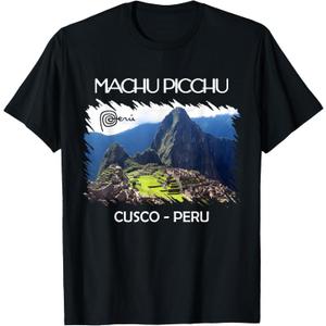 Peru Shirt Machu Picchu Cusco Cuzco Llama Men Women Kids T-Shirt, S