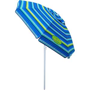 Tommy Bahama 6' UPF 50+ Tilt Beach Umbrella with Integrated Sand Anchor, Wind Vent, and Carry Bag